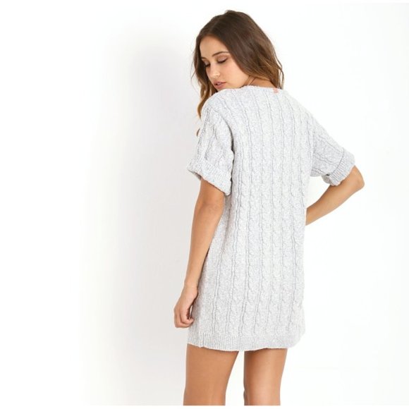 Sold FOR LOVE & LEMON KNITZ Snow Day Sweater Dress - Picture 2 of 6